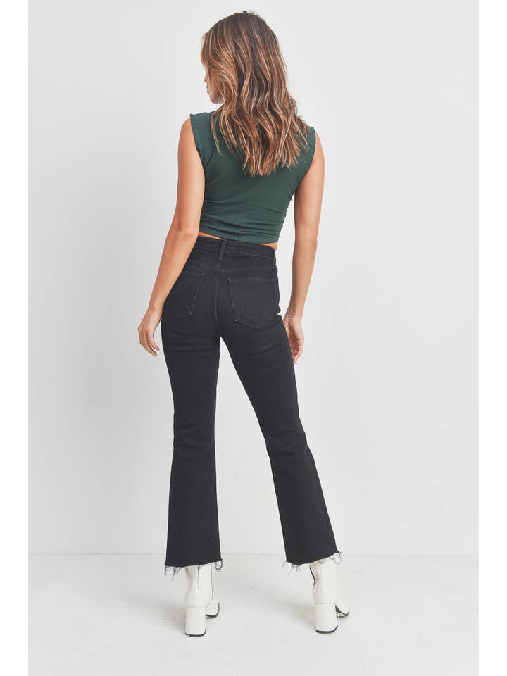 Iris | Jean flare cropped vintage pour femme