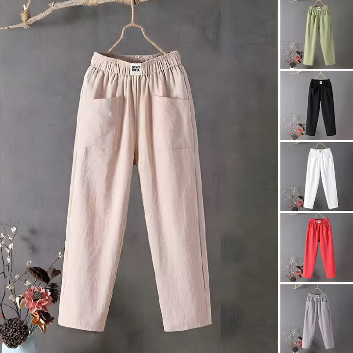 Elsa | Pantalons de loisirs en coton et en lin