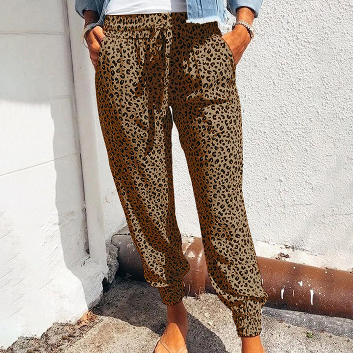 Octobre | Pantalon avec motif léopard