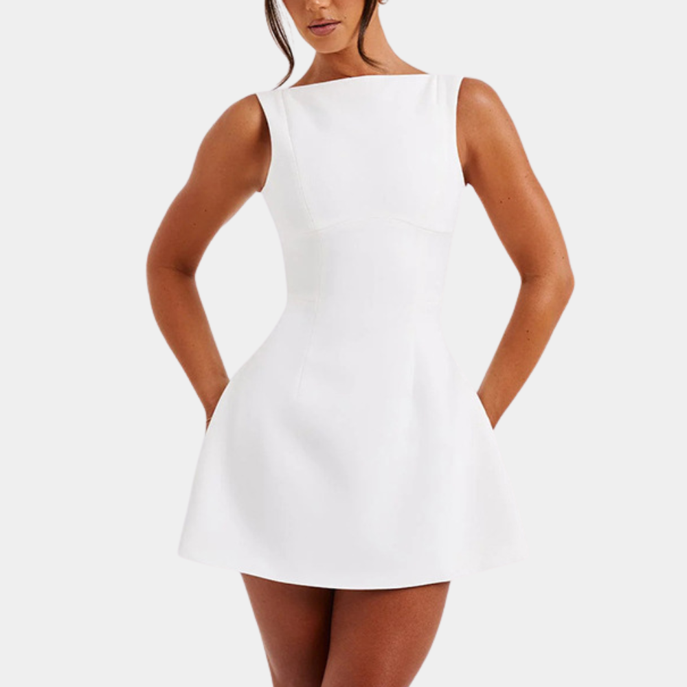 Elli | Minikleid dos nu élégant pour femmes