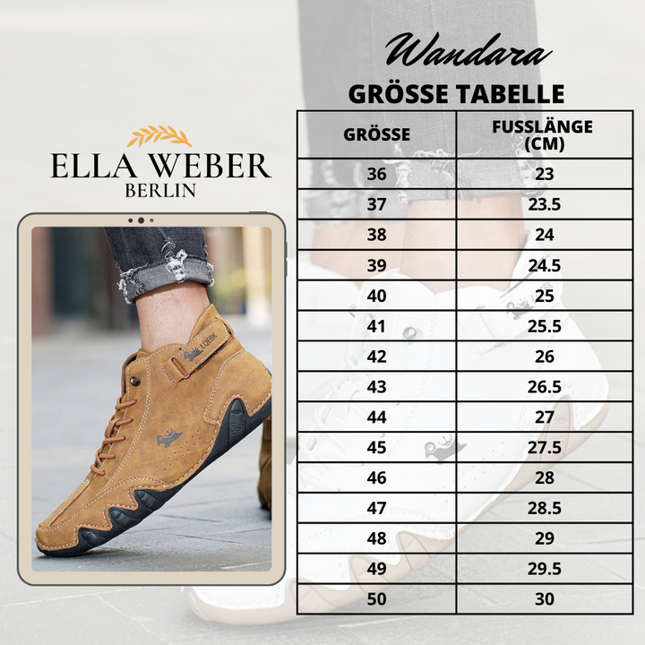 Wandara | Chaussures pieds nus en cuir véritable ultra-confortables et antidérapantes (unisexe)