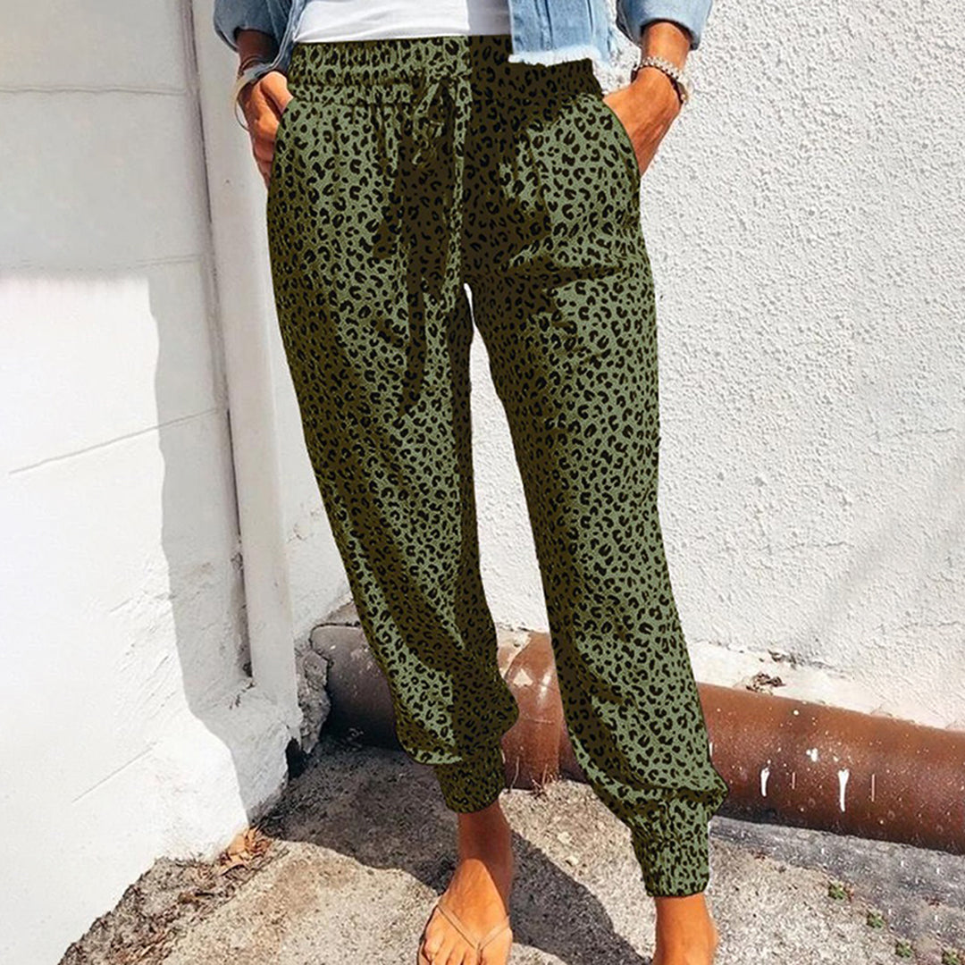 Octobre | Pantalon avec motif léopard