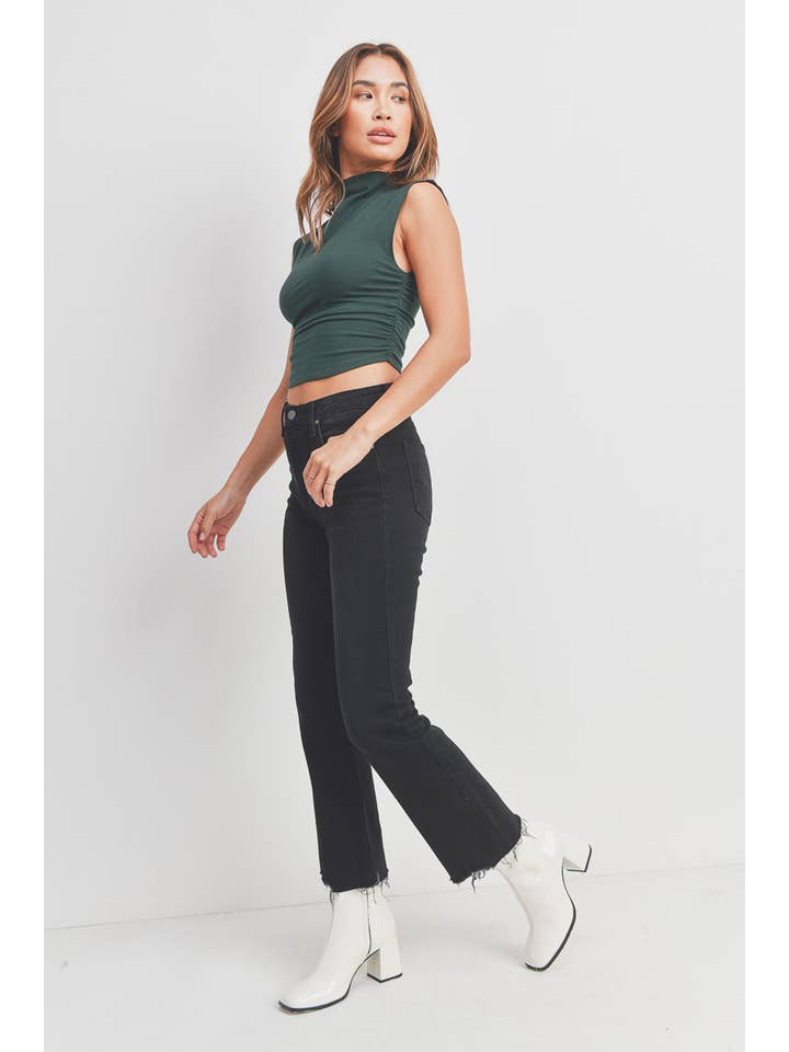 Iris | Jean flare cropped vintage pour femme