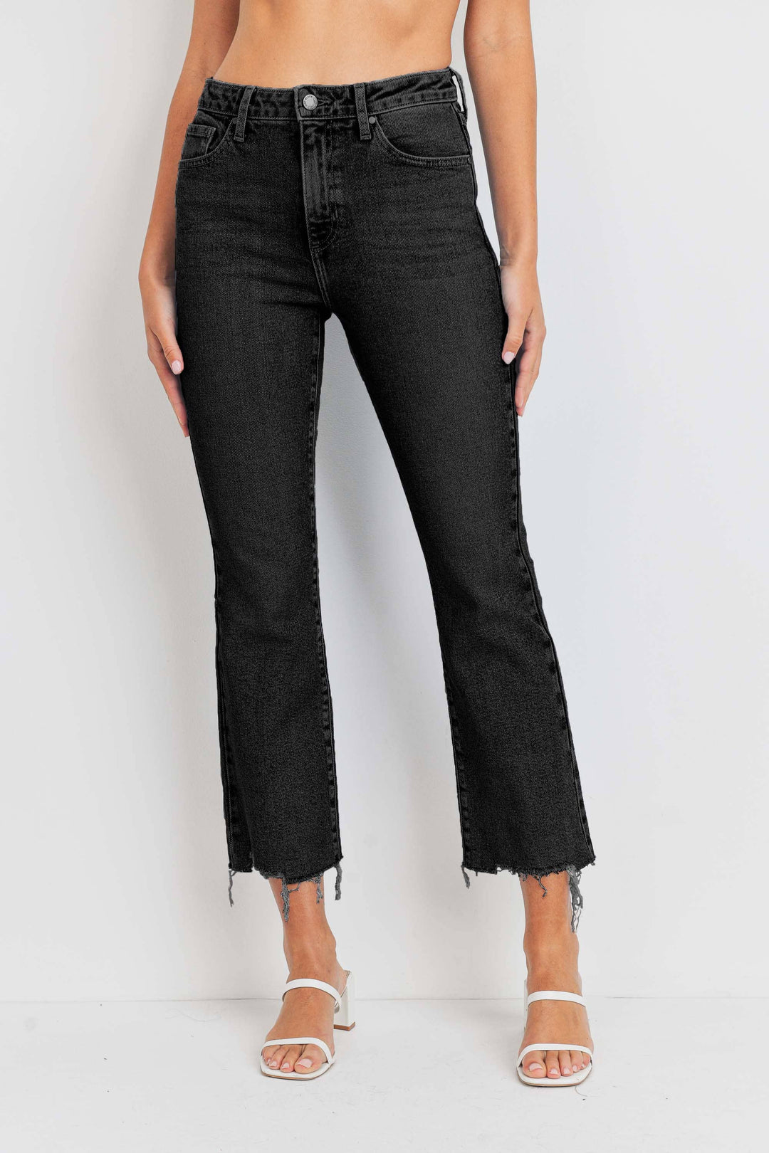 Iris | Jean flare cropped vintage pour femme