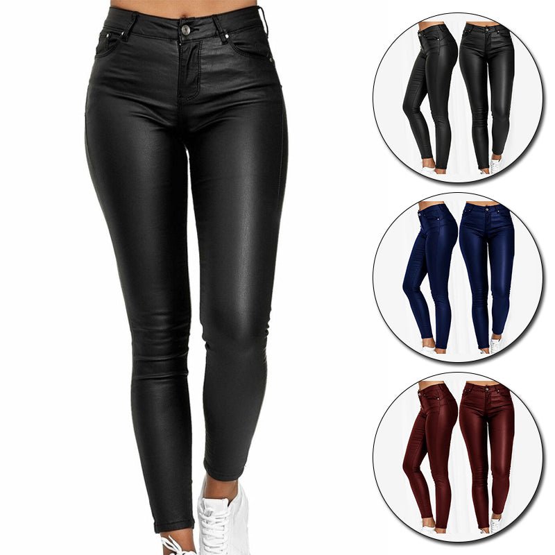 Solvej | Pantalon skinny en cuir vegan élégant pour femmes