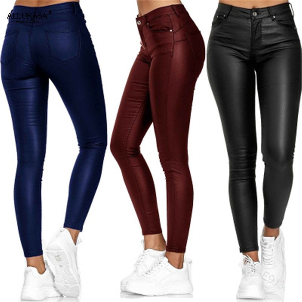 Solvej | Pantalon skinny en cuir vegan élégant pour femmes